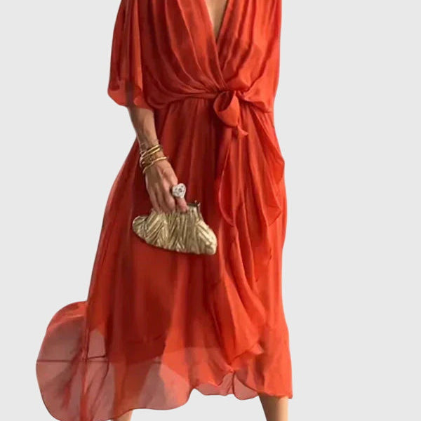 Bethany | Chic Evening Dress in Soft Fabric