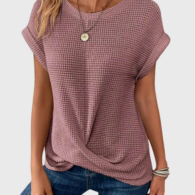 Isa™ | Elegant Blouse with Crew Neck