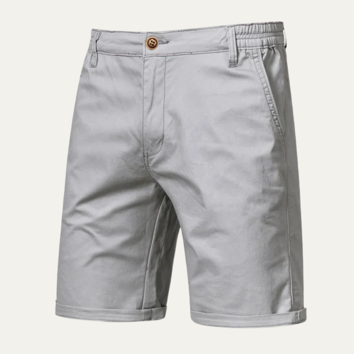 The Roseland Men’s Premium Cotton Flat Front Summer Shorts
