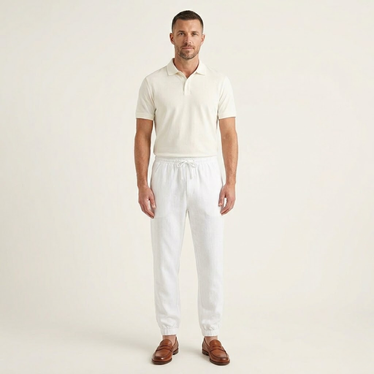 The Palermo Linen Jogger – Lightweight Summer Pants for Men