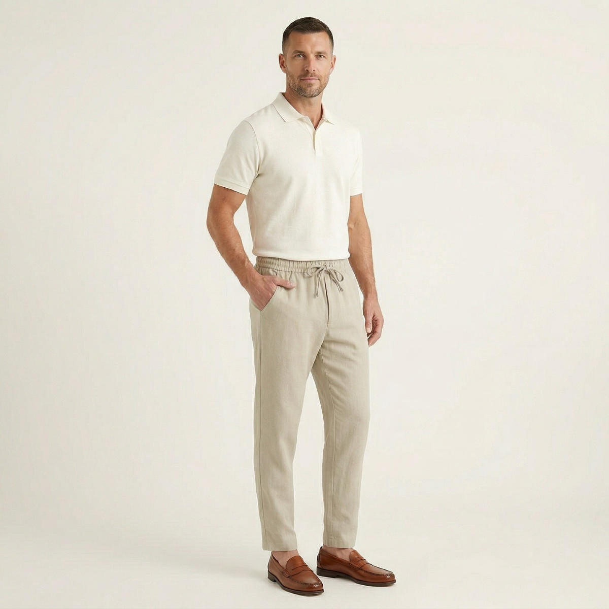 The Palermo Linen Jogger – Lightweight Summer Pants for Men