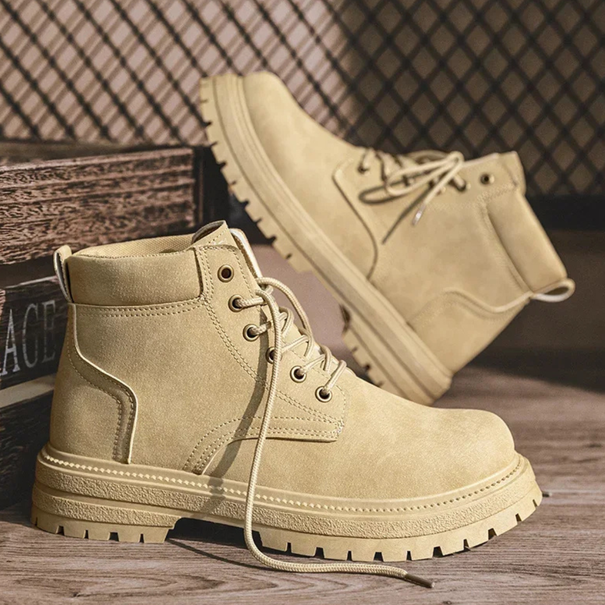 The Willowbrook Ridge Men’s Vintage  Lace Up Suede Ankle Boots