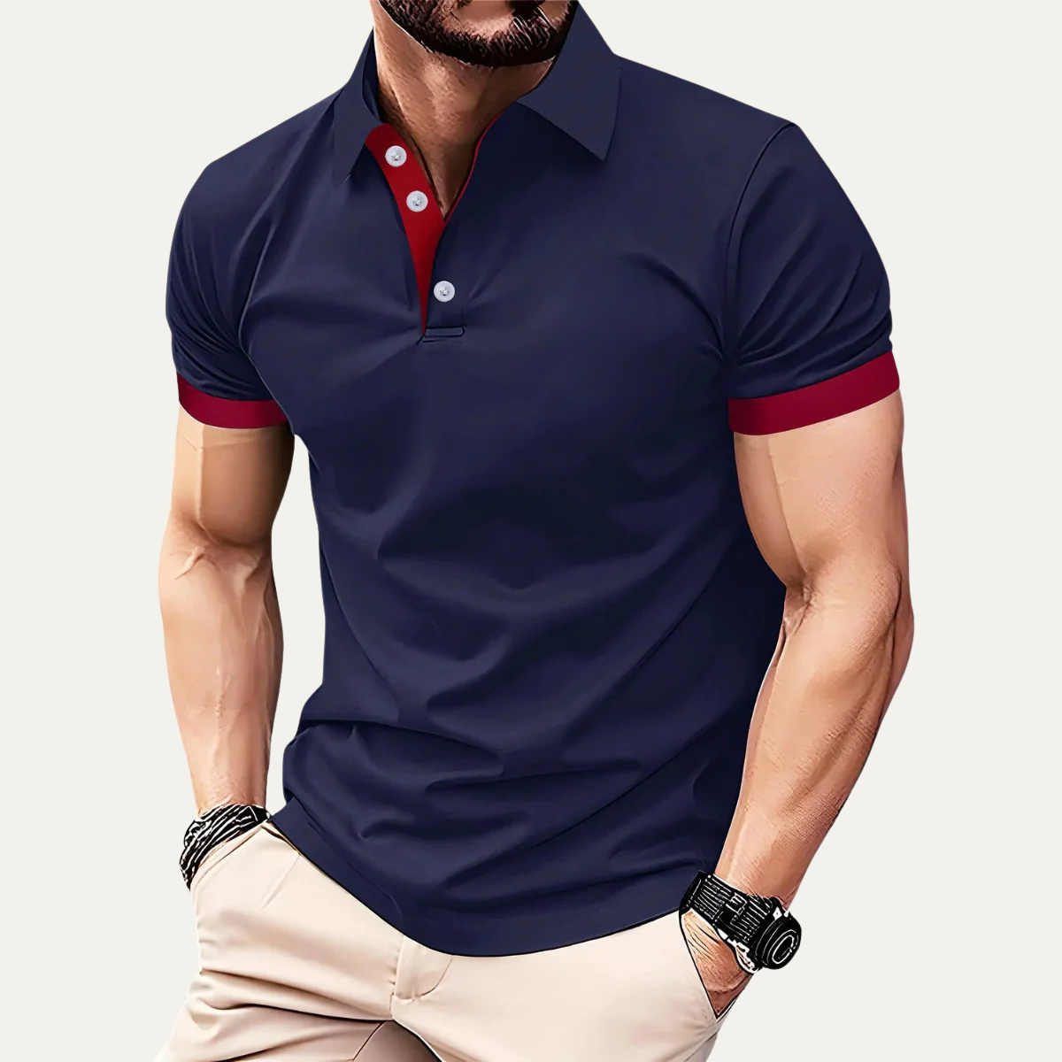 The Cala Mariolu Men’s Casual Printed Golf Polo Shirt