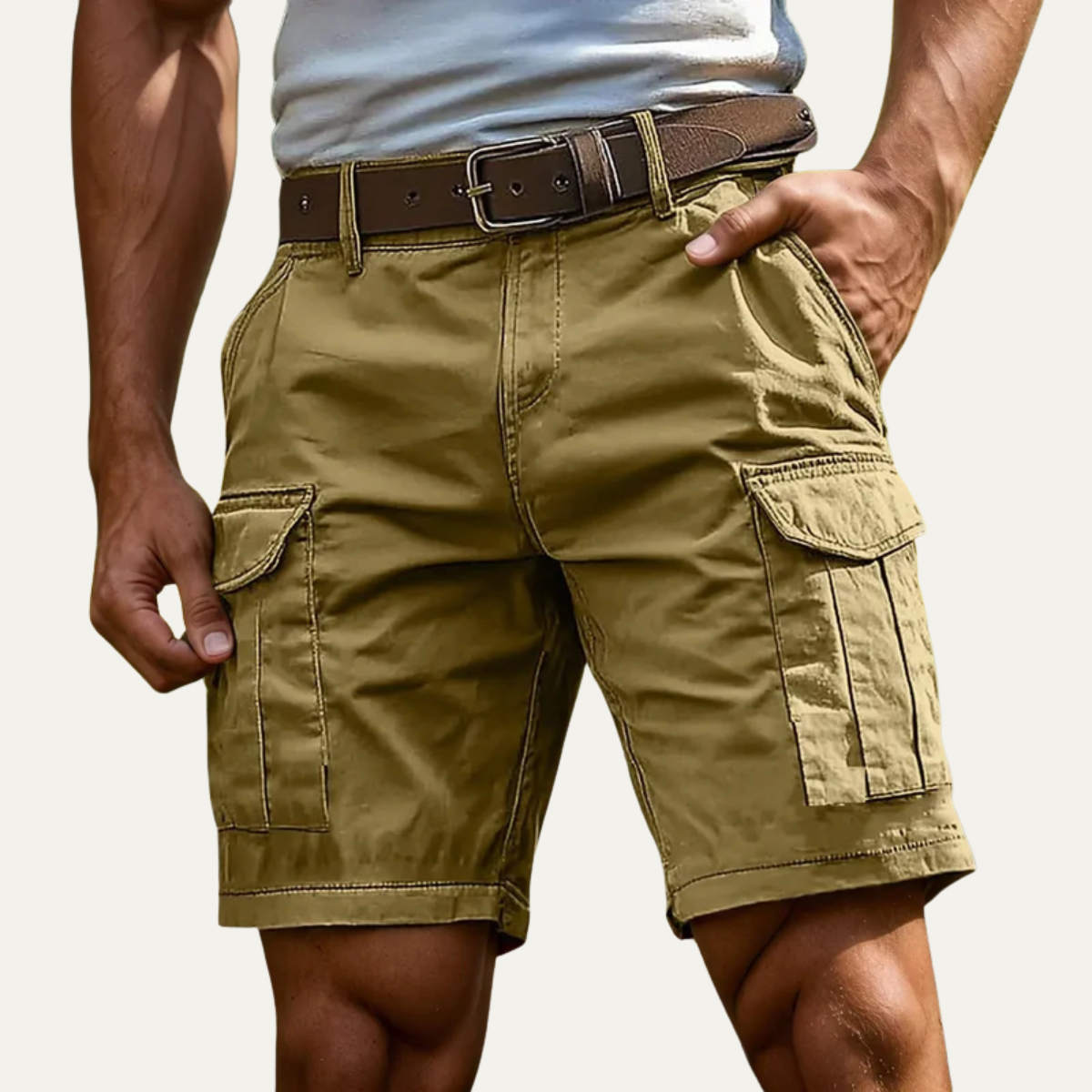 The Mayfield Men’s Casual Summer Utility Shorts with Pockets