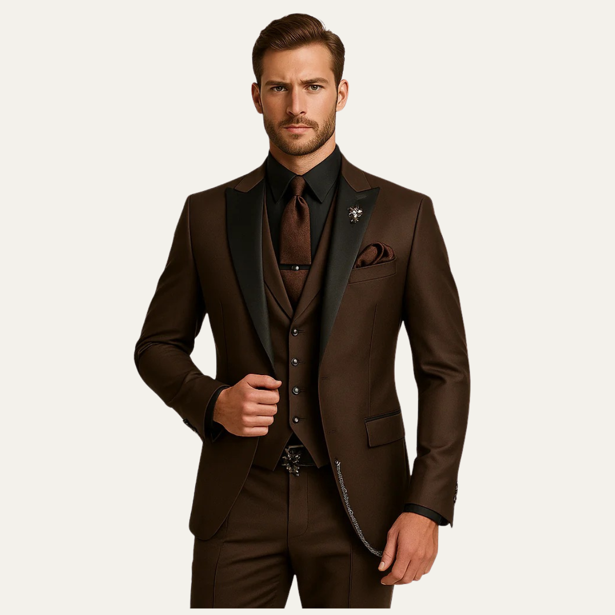 The Senigallia Men’s 3 Piece Suit Set – Blazer, Waistcoat & Pants