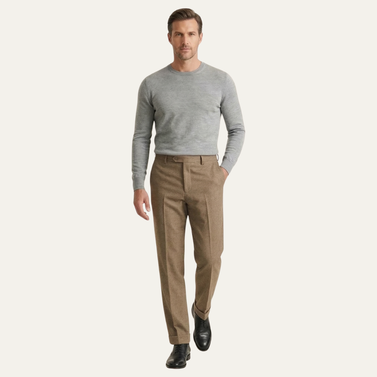 The Moltrasio Men’s Casual Office Wool Blend Business Pants