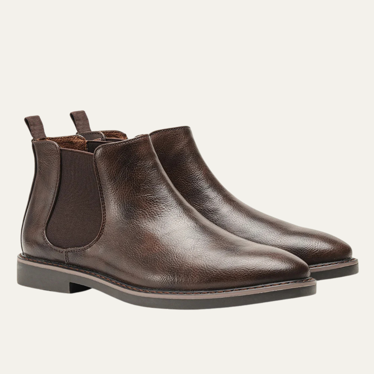 The Mantova Men’s Classic Retro Slip On Ankle Leather Chelsea Boots