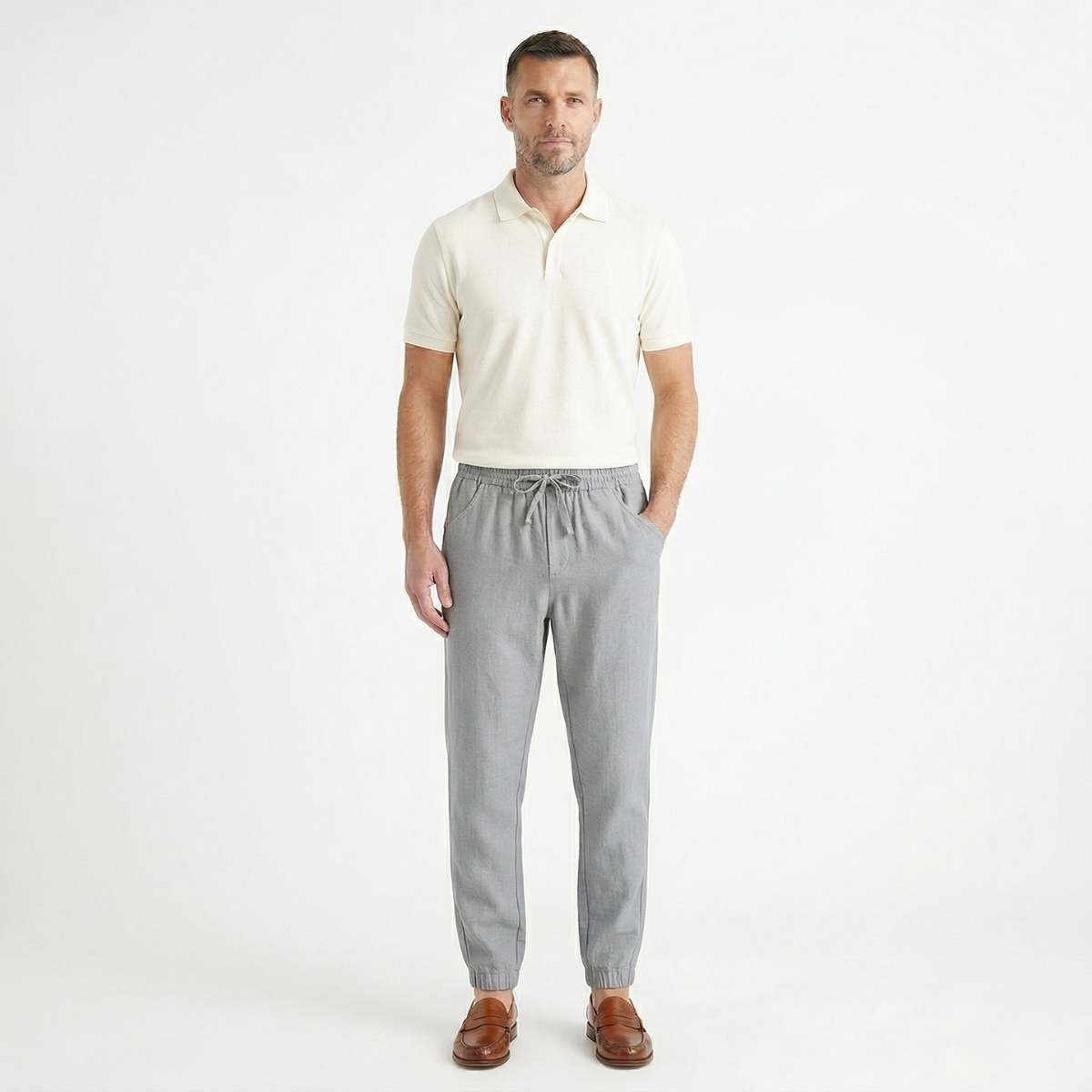 The Palermo Linen Jogger – Lightweight Summer Pants for Men