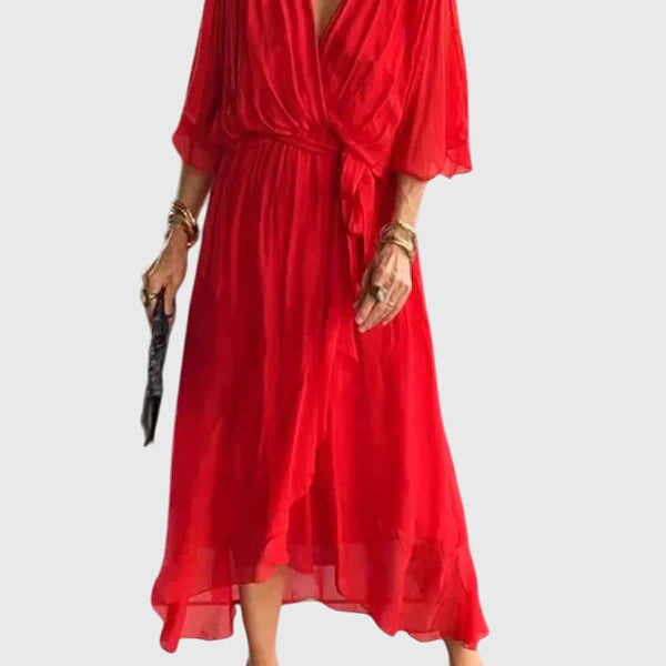 Bethany | Chic Evening Dress in Soft Fabric