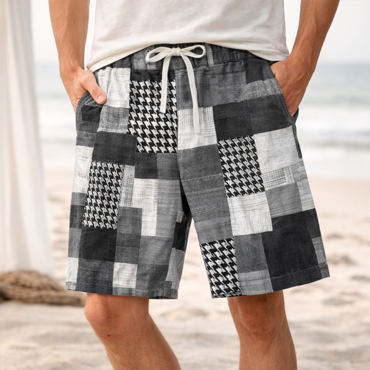 The Oakwood Men’s Colourful Casual Summer Drawstring Shorts