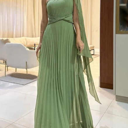 Wedding Guest Off-Shoulder Maxi Dress