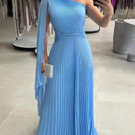 Wedding Guest Off-Shoulder Maxi Dress
