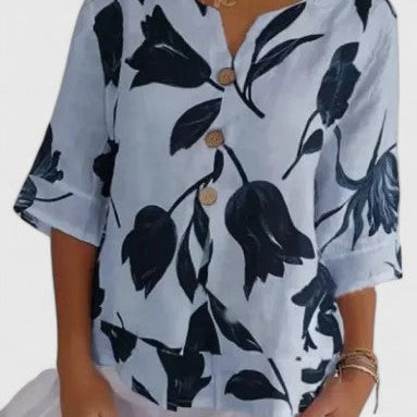 Isabel | Elegant Floral Print Blouse