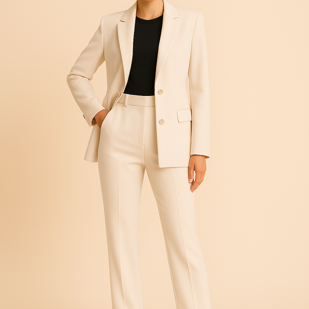 Chic Summer Blazer & Pleated Trousers for Women
