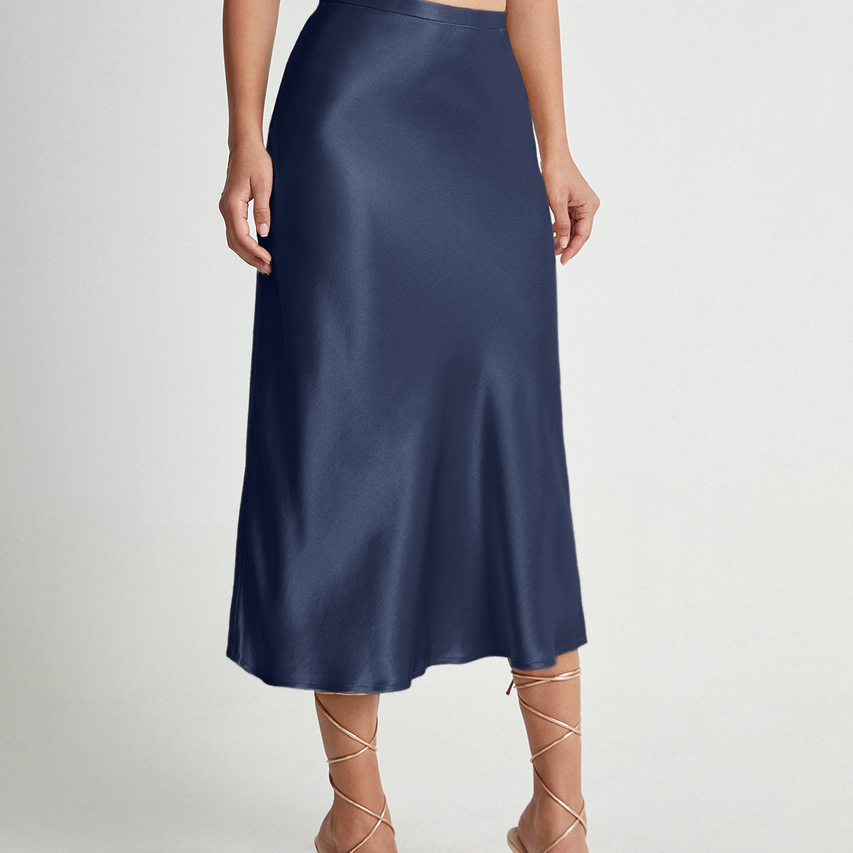 Chic High Waist Midi Skirt for Summer Wear