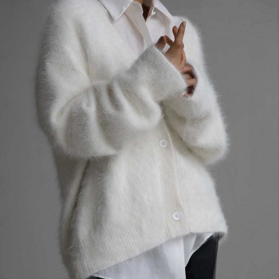 Women’s Cozy Knitted V-Neck Cardigan – Ideal for Everyday Wear