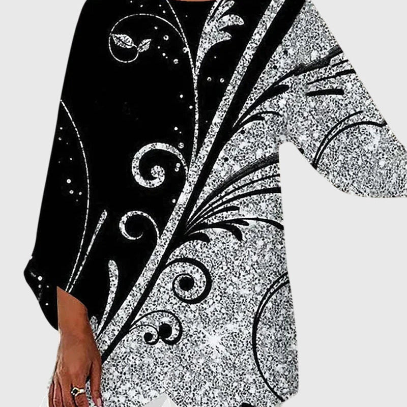 Alayah™ | Elegant Crew Neck Top