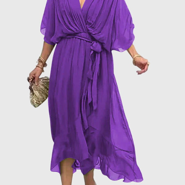 Bethany | Chic Evening Dress in Soft Fabric