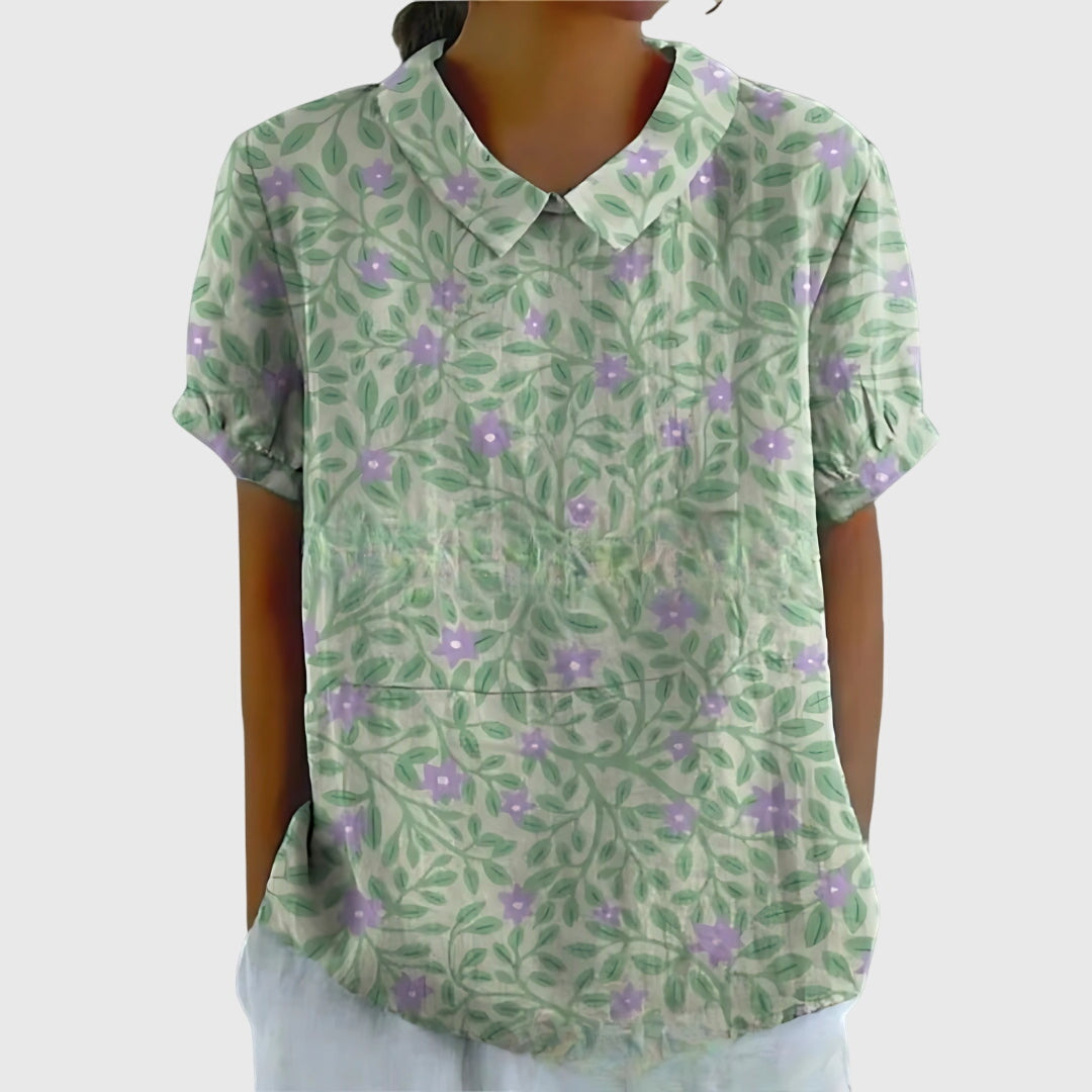 Jenna™ | Floral Chiffon Top for Every Occasion
