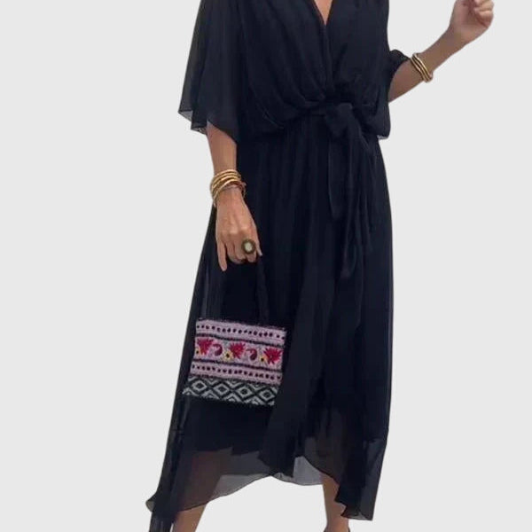 Bethany | Chic Evening Dress in Soft Fabric