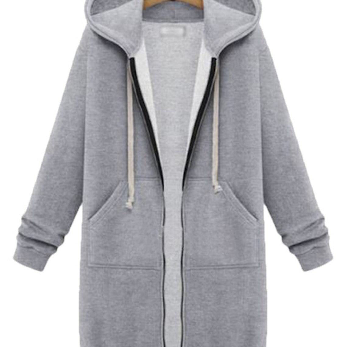 Bonnie - Cozy Longline Zip Hoodie for Everyday Style