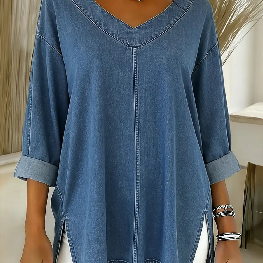 JESSICA | RELAXED V-NECK TOP