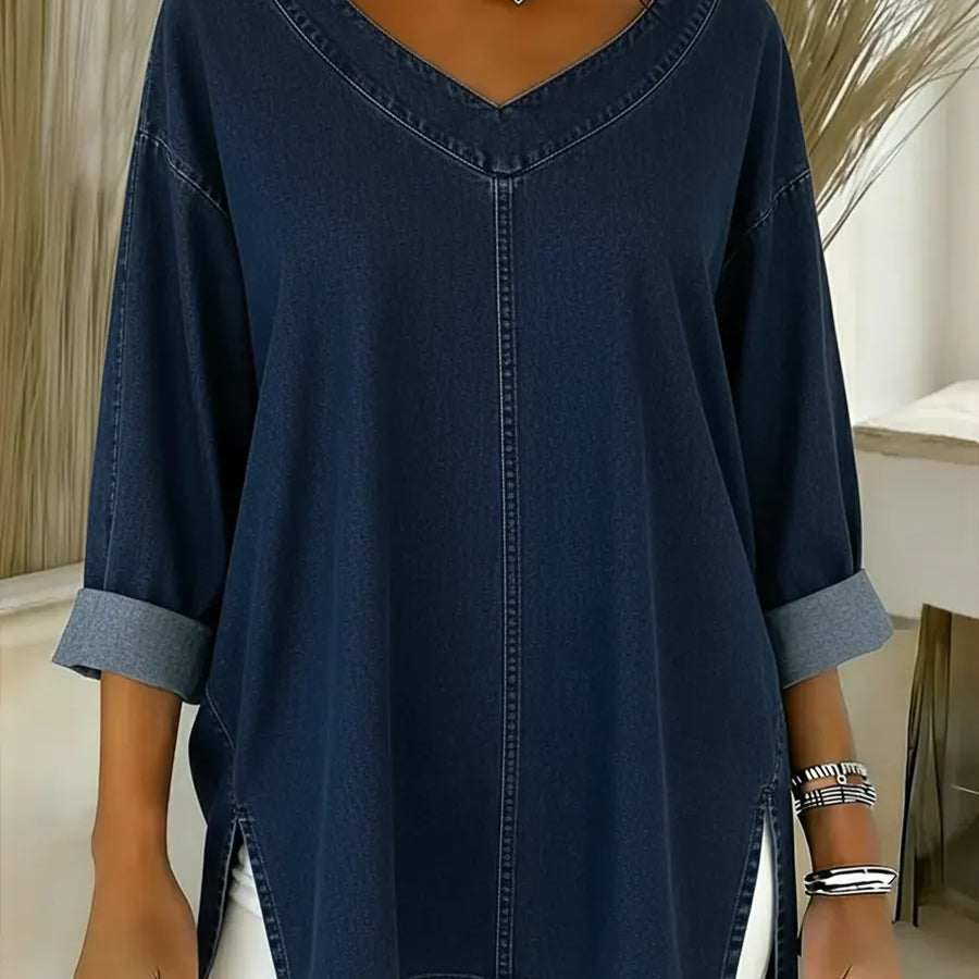 JESSICA | RELAXED V-NECK TOP